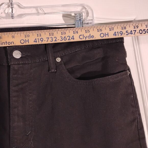 Levi's 514 jeans mens 36x32 black denim straight leg stretch Strauss NWOT - Picture 5 of 12